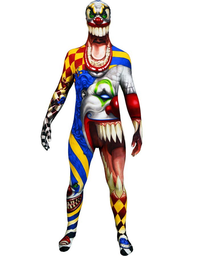 Scary Clown Morphsuit Boys Costume | KIDS