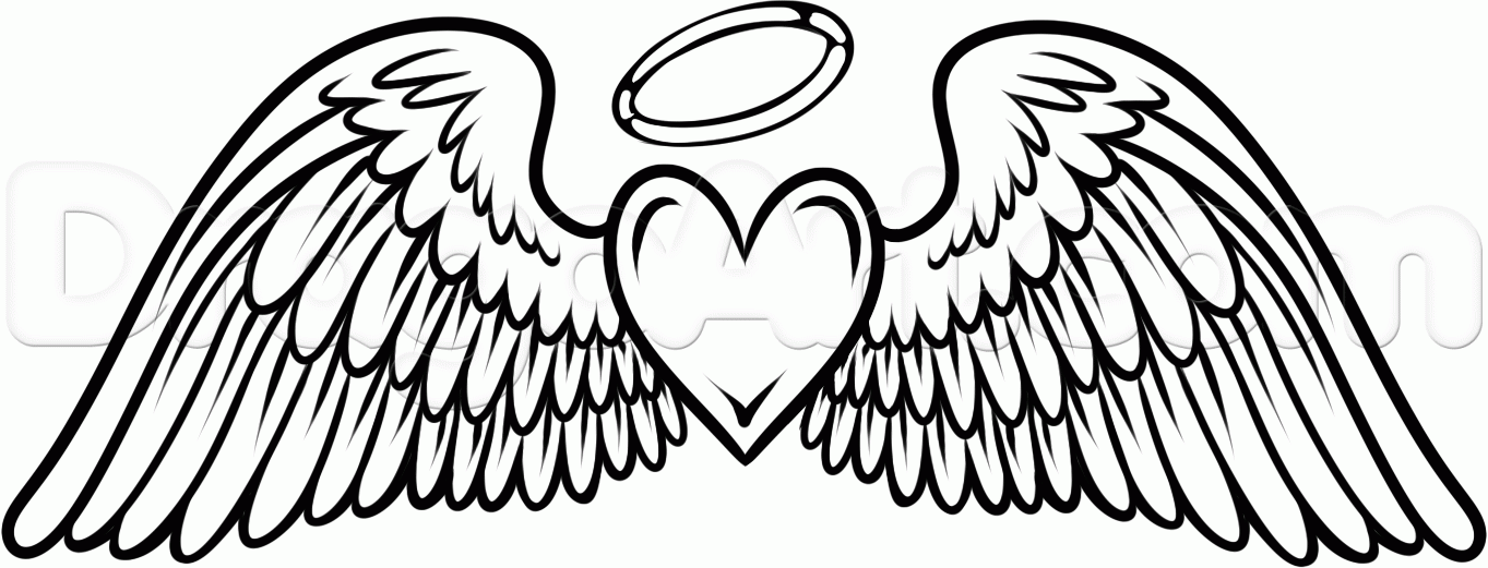 Angel without halo Colouring Pages (page 3)