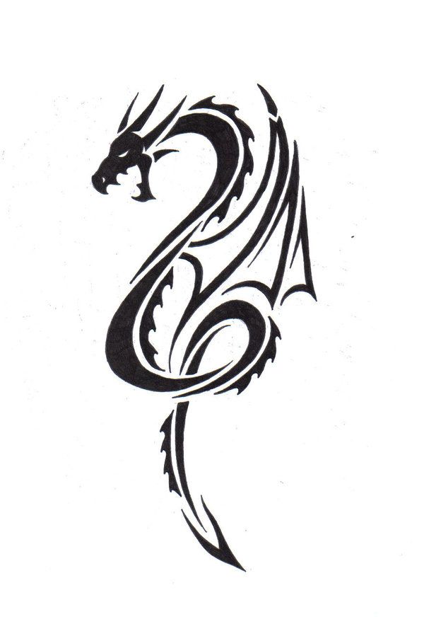Tribal Dragon by LBalch86.deviantart.com | LongBord Graphics | Pinter…