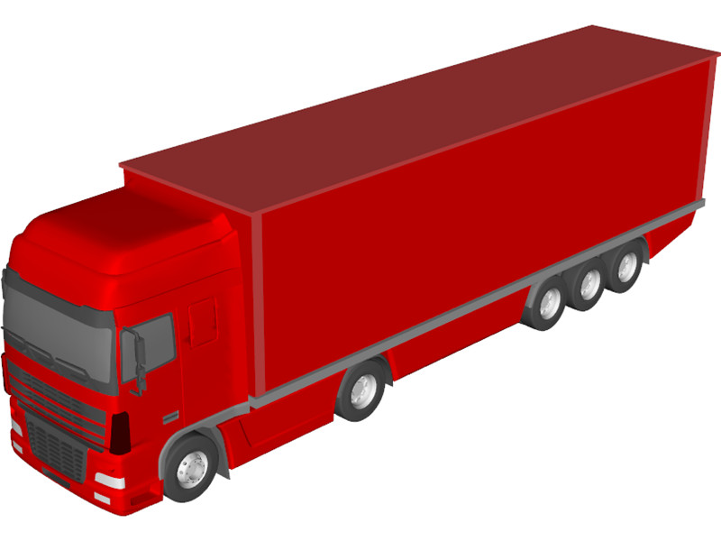 DAF Truck 3D Model Download | 3D CAD Browser