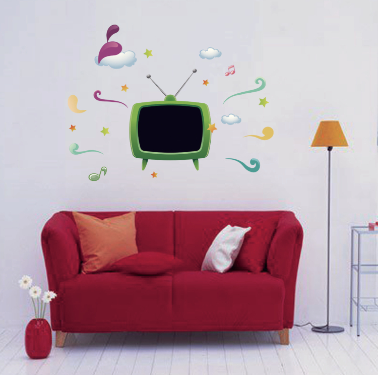 Free shipping Living room sofa wall TV wall Cartoon Creative Wall ...