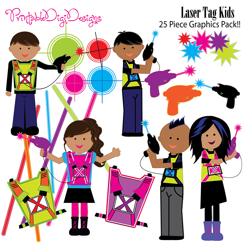 Pix For > Laser Tag Clipart