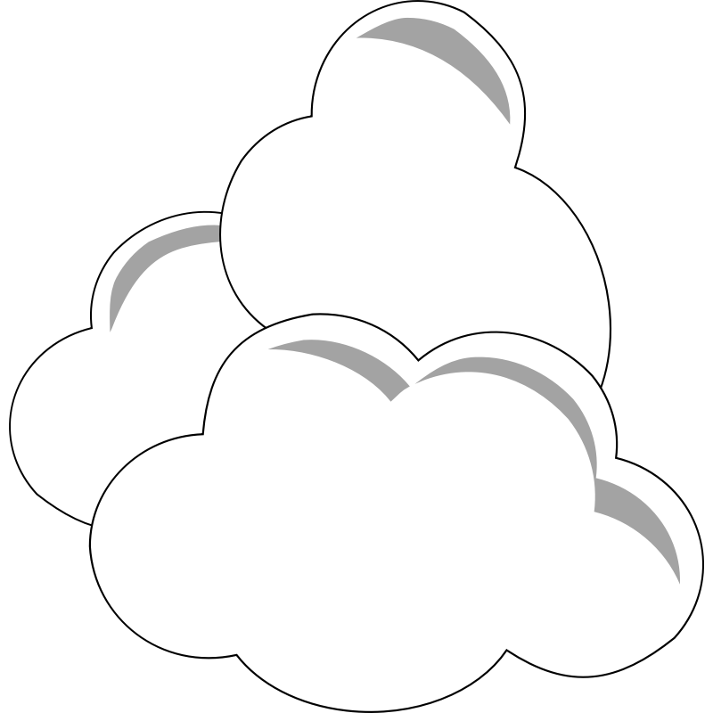 Clipart - Simple Clouds