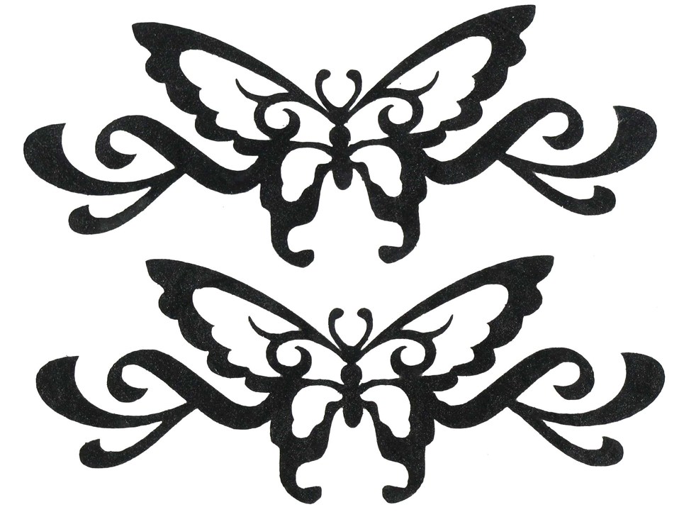 Black Butterfly Silhouette Iron-On Appliques | Shop Hobby Lobby