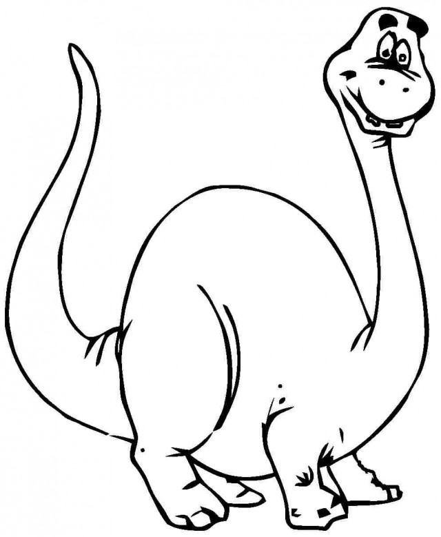 Animal Cartoon Dinosaurs Colouring Pages Printable Free For 190116 ...