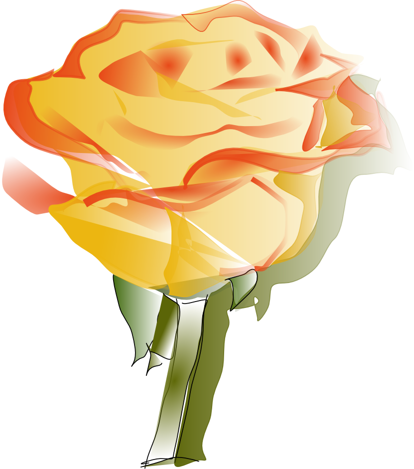 clipart yellow roses free - photo #21