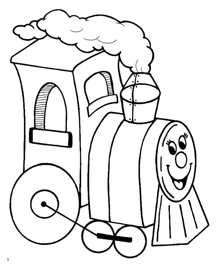 Train And Engineer Coloring Page Tattoo