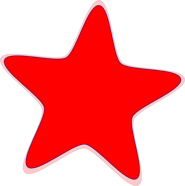 Red Star clip art - vector clip art online, royalty free & public ...