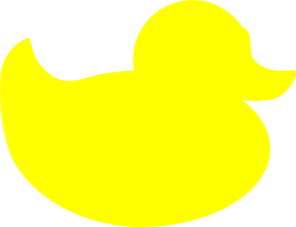 Solid Yellow Duck clip art - vector clip art online, royalty free ...
