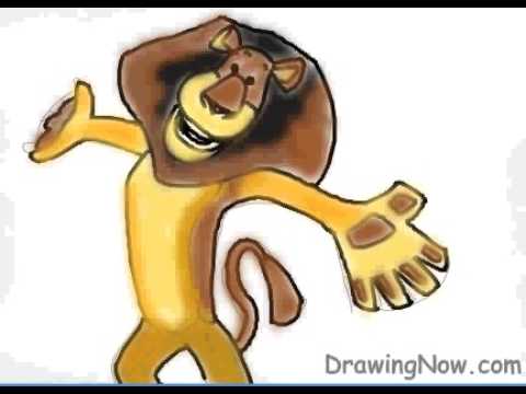 How to Draw Alex From Madagascar - YouTube