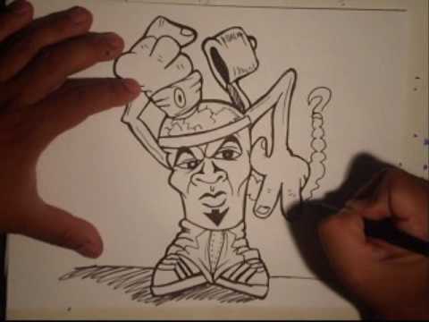 How to draw a spraycan character by wizard.wmv - YouTube