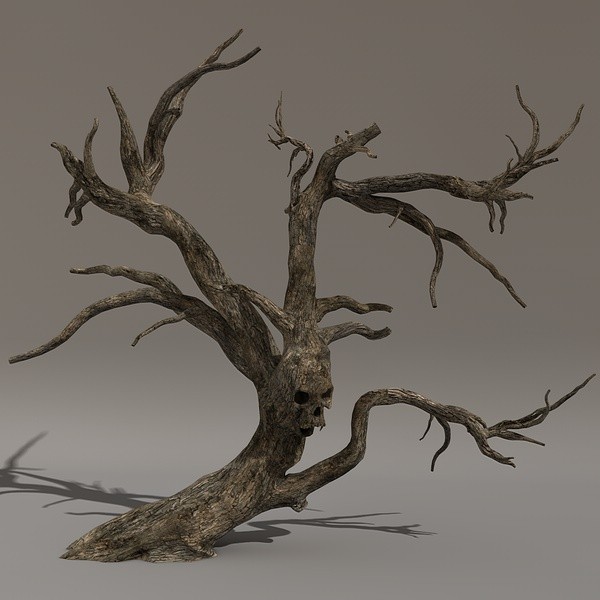 3d model of scary tree