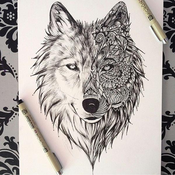 Dope Artz on Twitter: "Amazing wolf #drawing http://t.co/O1qnxzT3Pl"