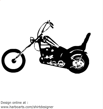 Harley Davidson Easy Rider Bike – Vector Graphic | Online Design ...