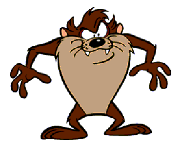 Tasmanian Devil Cartoon Character Clipart - Free Clip Art Images
