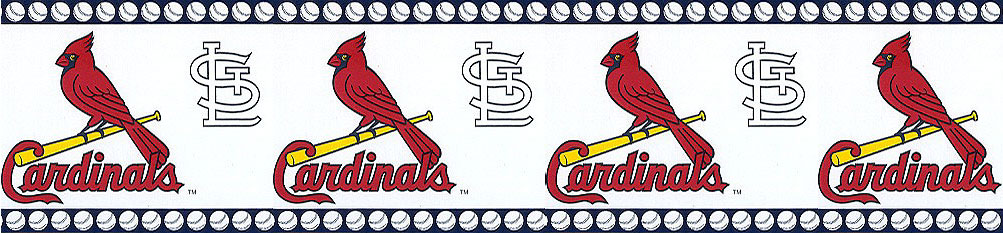 594685 St. Louis Cardinals Wall Border SALE $14.95 w/FREE SHIPPING ...