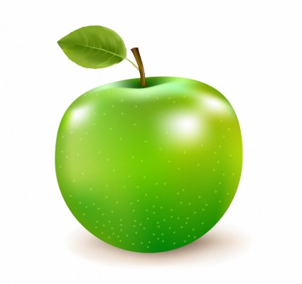 Green Apple Vector | Clipart Panda - Free Clipart Images
