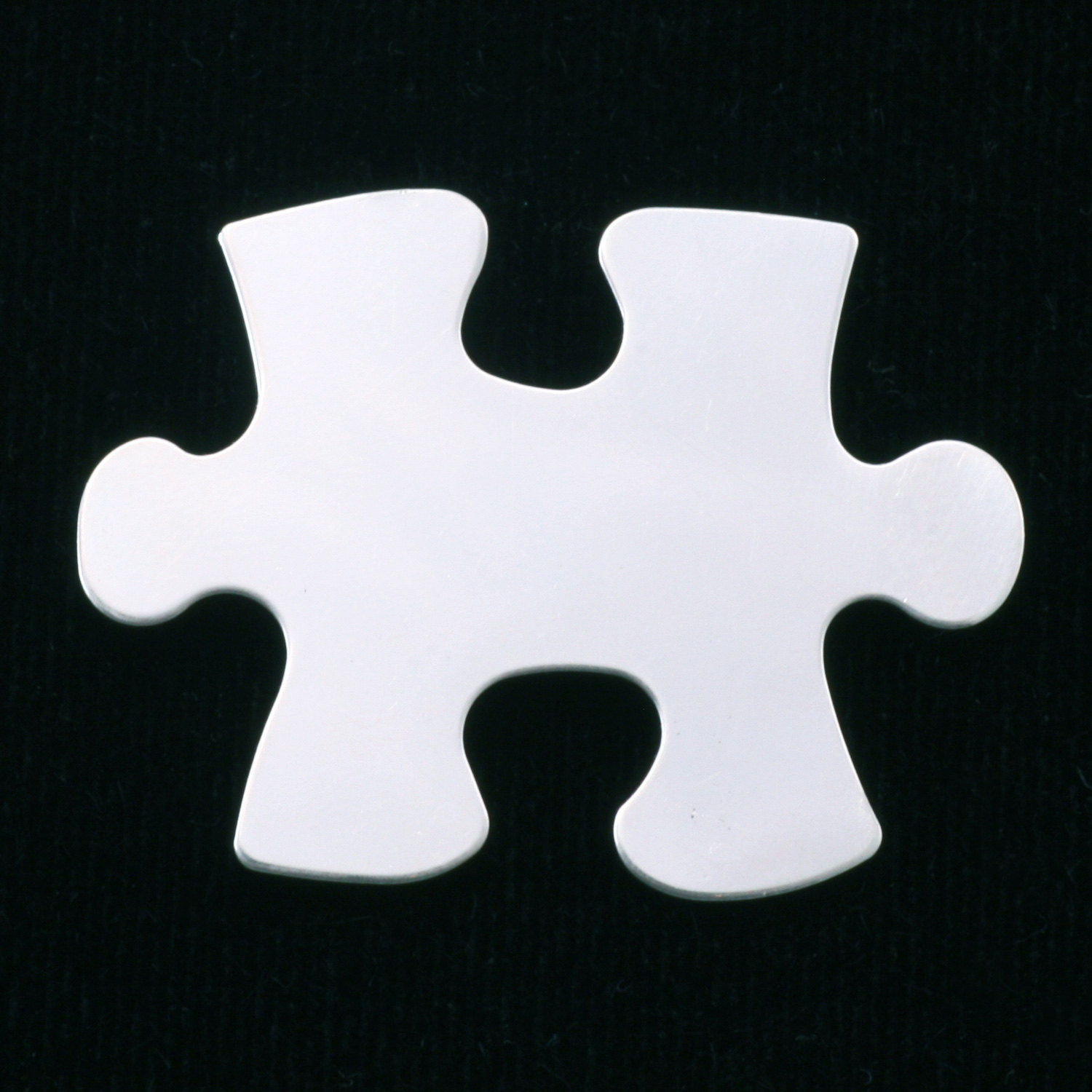 sterling silver jigsaw puzzle piece for metal by JackandJuniper