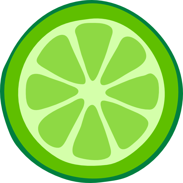 Lime Slice clip art - vector clip art online, royalty free ...