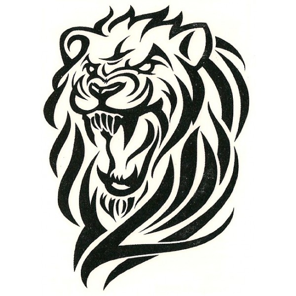 Tribal Animal Lion Tattoo Sample | Tattoobite.com