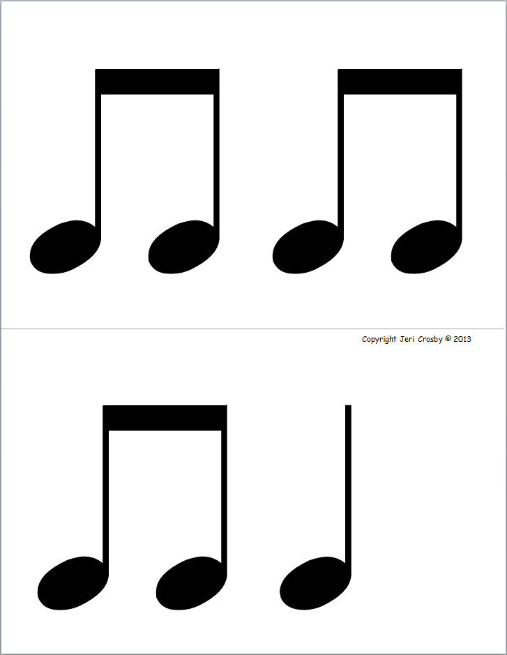 Eighth Note Outline Images & Pictures - Becuo