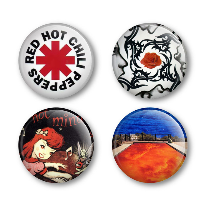 Red Hot Chili Peppers Badges Buttons Pins Tickets Shirts Albums ...