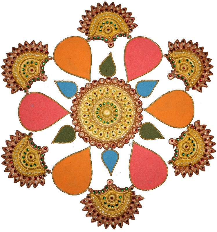 Beautiful And Creative Diwali Rangoli Decoration Craft Ideas ...