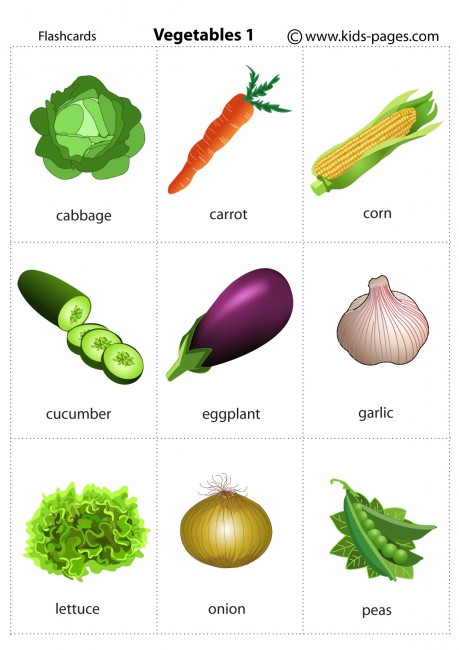 Vegetables 1 flashcard