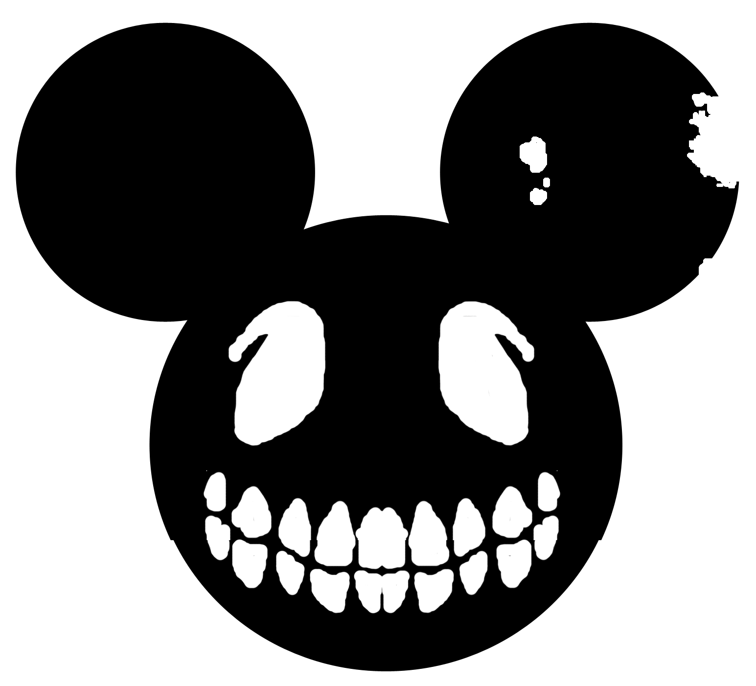 mickey mouse head silhouette clip art - photo #36