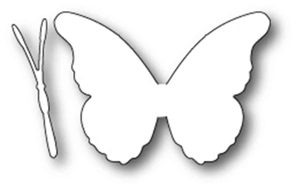 black and white butterfly with half wing flowers