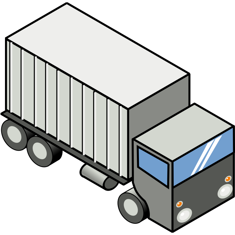 Clipart - Iso Truck 3