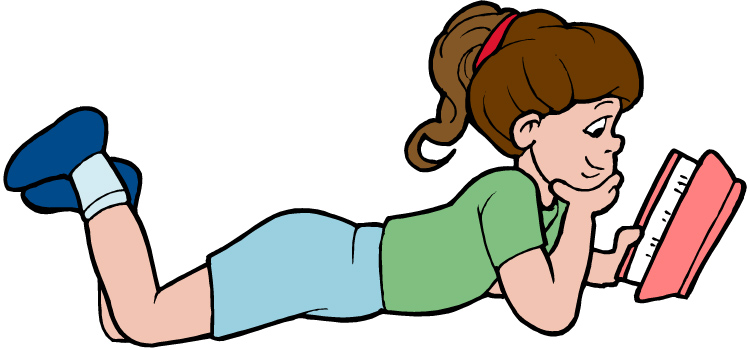 Girl Reading A Book Clipart - ClipArt Best