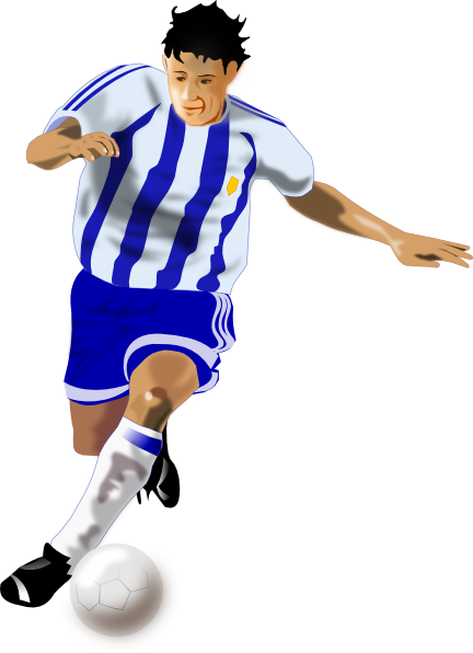 Football Player clip art - vector clip art online, royalty free ...