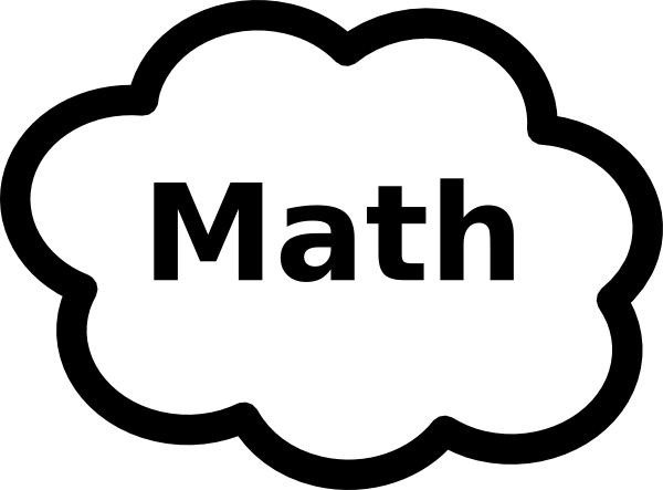 free black and white clipart for math - photo #40