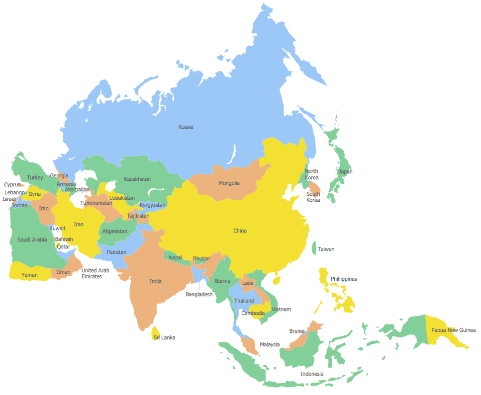 Geo Map - Asia - Papua New Guinea