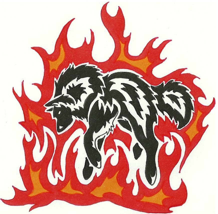 Fire Wolf Tattoos