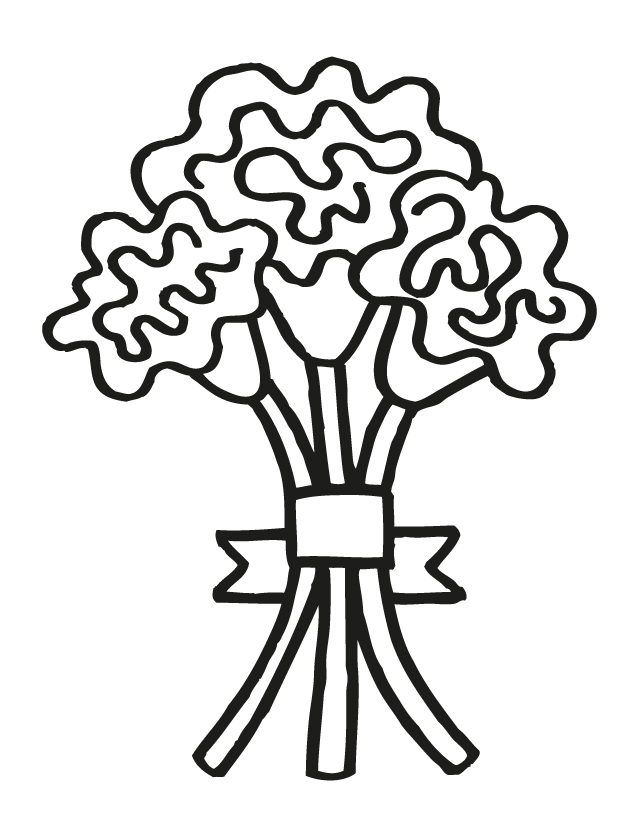Wedding Bouquet 6 - Free Printable Coloring Pages