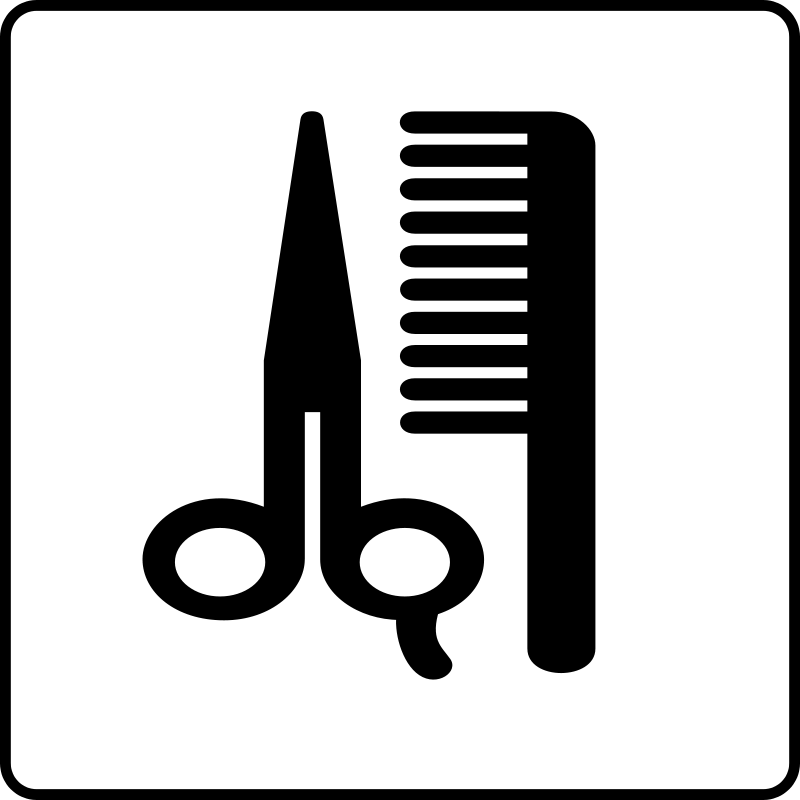 Hotel Icon Hair Salon Free Vector