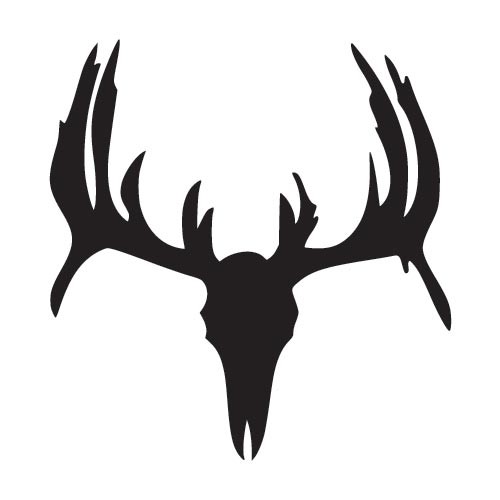 Whitetail Deer Skull WIndow Decal - ClipArt Best - ClipArt Best