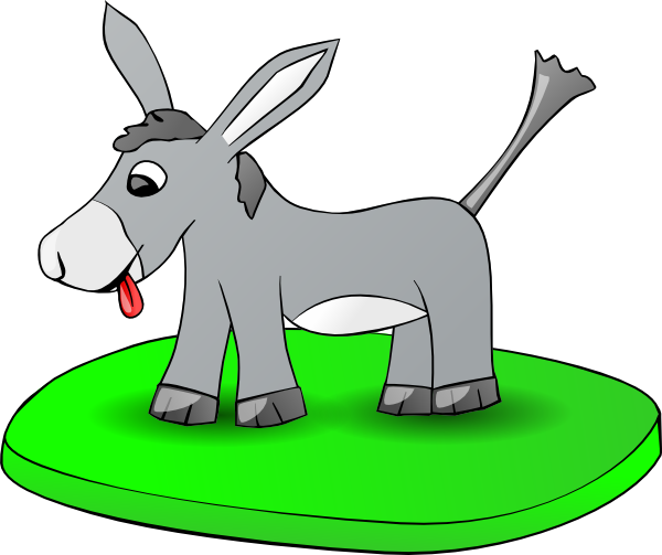 Cartoon Donkey Clip Art | lol-