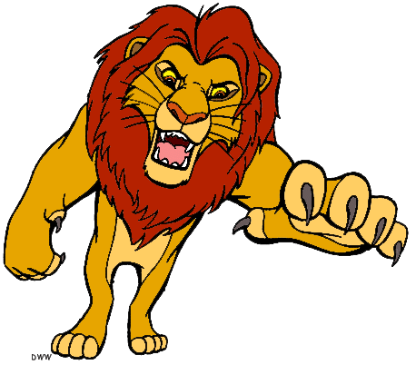 Adult Simba Clipart from The Lion King - Disney Clipart Galore
