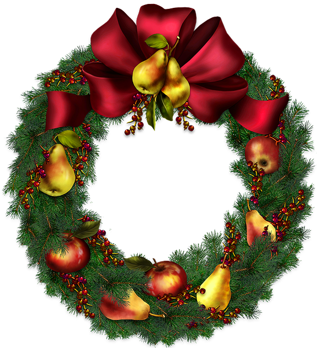 clipart of christmas wreath - photo #21