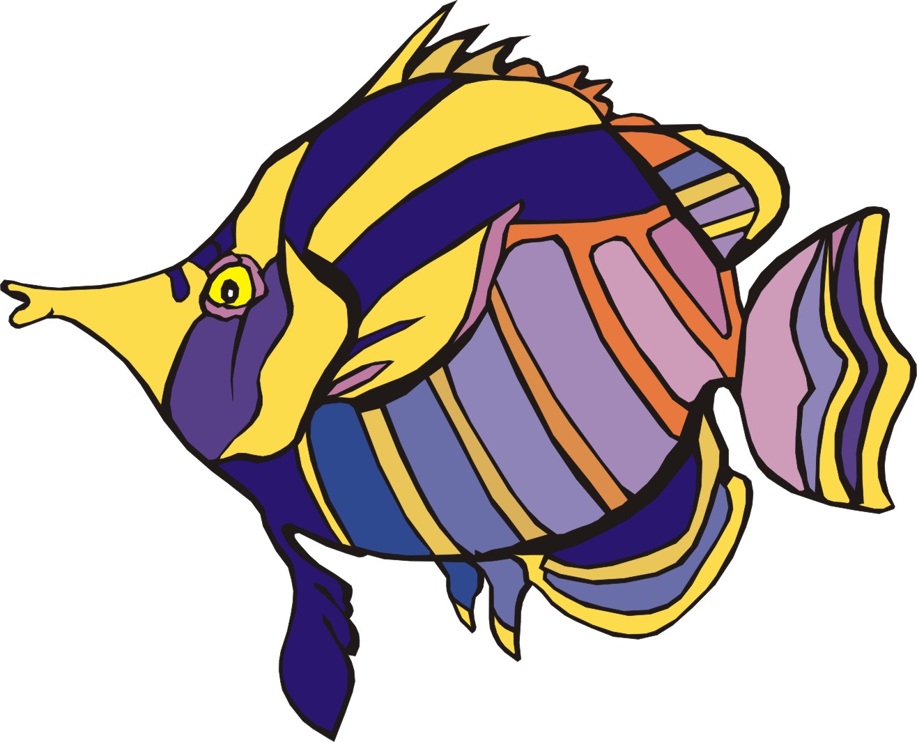 Fish Cartoon Clip Art - ClipArt Best