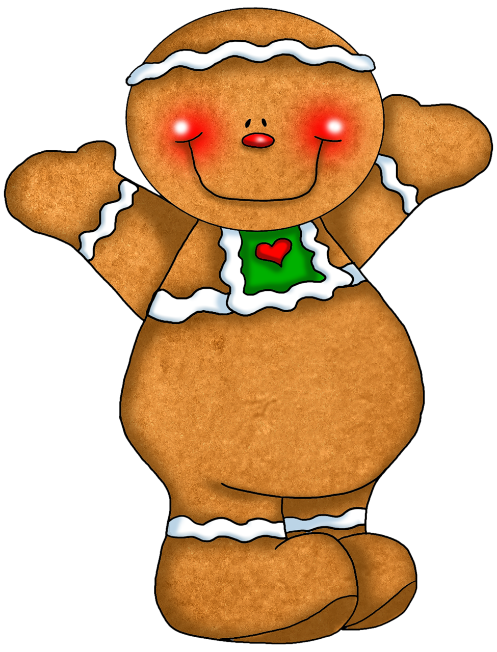 Cute Gingerbread Ornament PNG Clipart