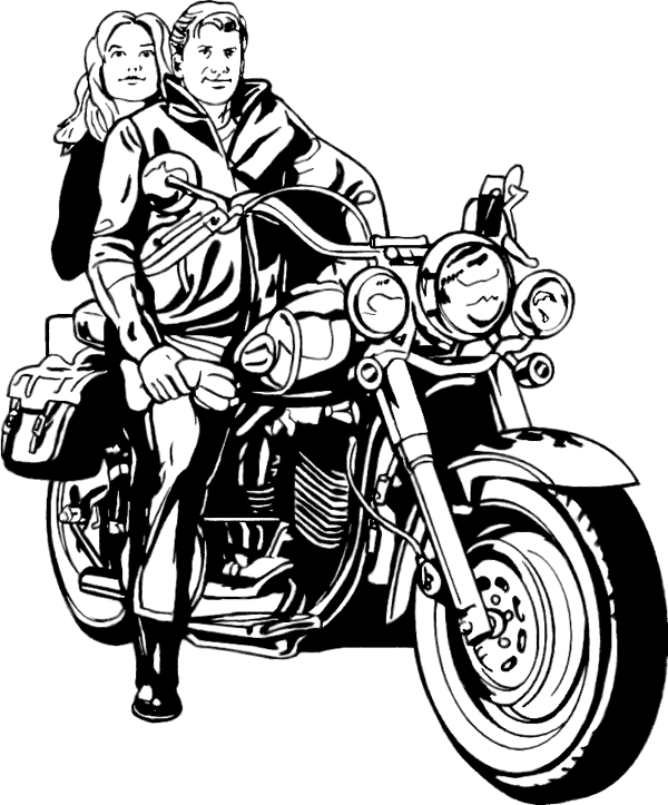 Harley Motorcycle Clipart Black And White Background 1 HD ...