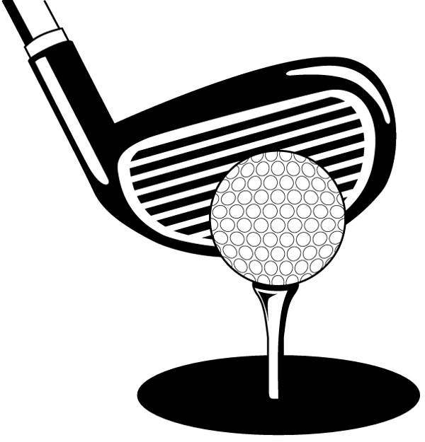 Golf clip art black and white | Clipart Panda - Free Clipart Images