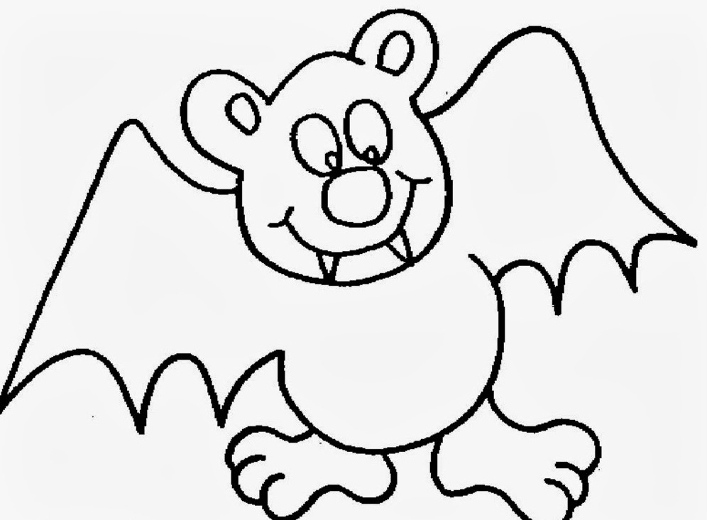 Cartoon Bat Coloring Pages :Kids Coloring Pages | Printable ...