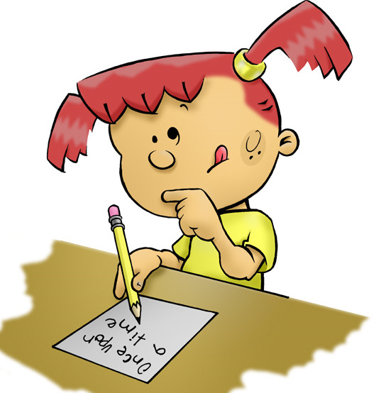 clipart girl writing - photo #9