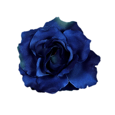 Flower Clip | Blue Rose Medium/Large (4-4.5 inch) Alligator Hair ...