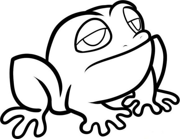 Frog Coloring Pages For Kids Free - Animal Coloring pages of ...
